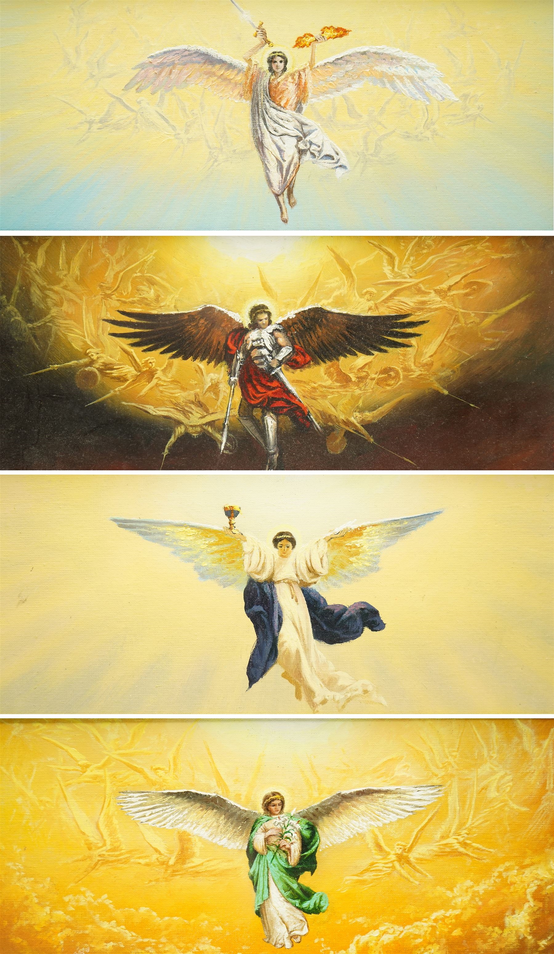 Victor Arseni | The Four Archangels - Michael Gabriel Raphael and Uriel ...