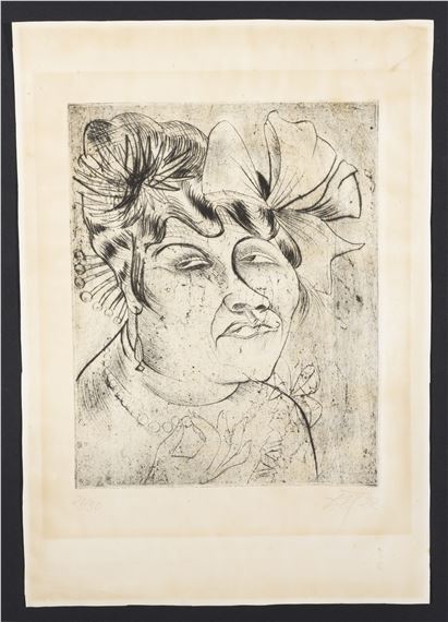 Dame by Otto Dix, 1922