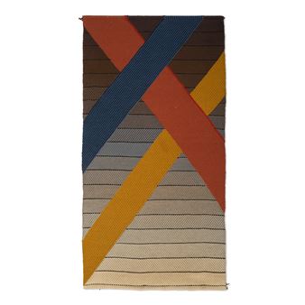 Primary Space (Tapestry)woven wool, with two metal hanging rods75 x 39in (190.5 x 99cm - Charlotte Funk