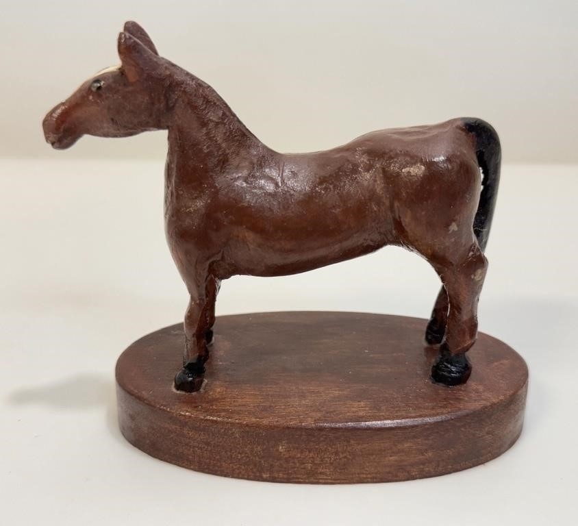 Tom Simms | 1985 TOM SIMMS WOOD CARVED HORSE (1985) | MutualArt