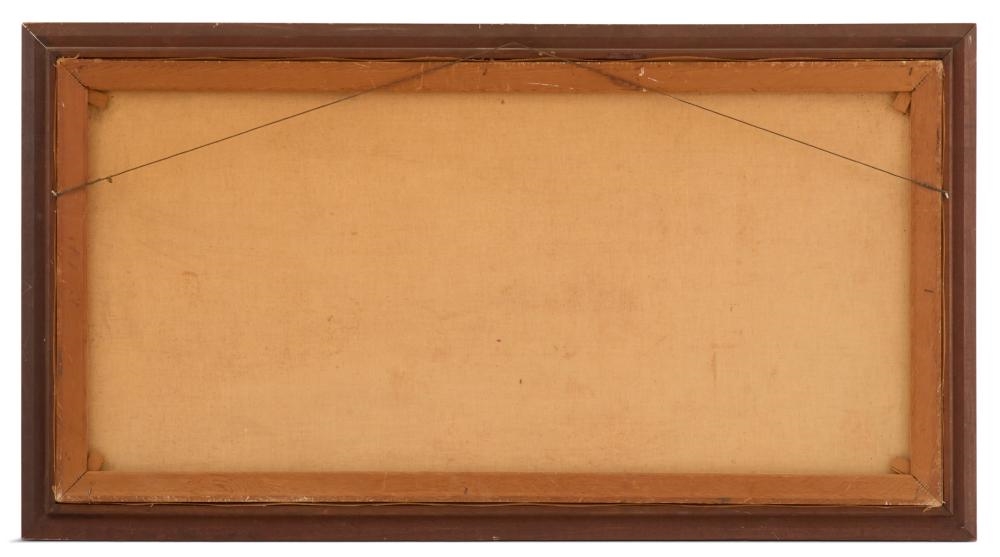 Artwork by George Gabin, Villa on the Coast, Made of acrylic and oil on canvas