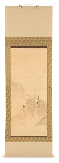 Fine Japanese Hanging Scroll of a Samurai by Japanese School