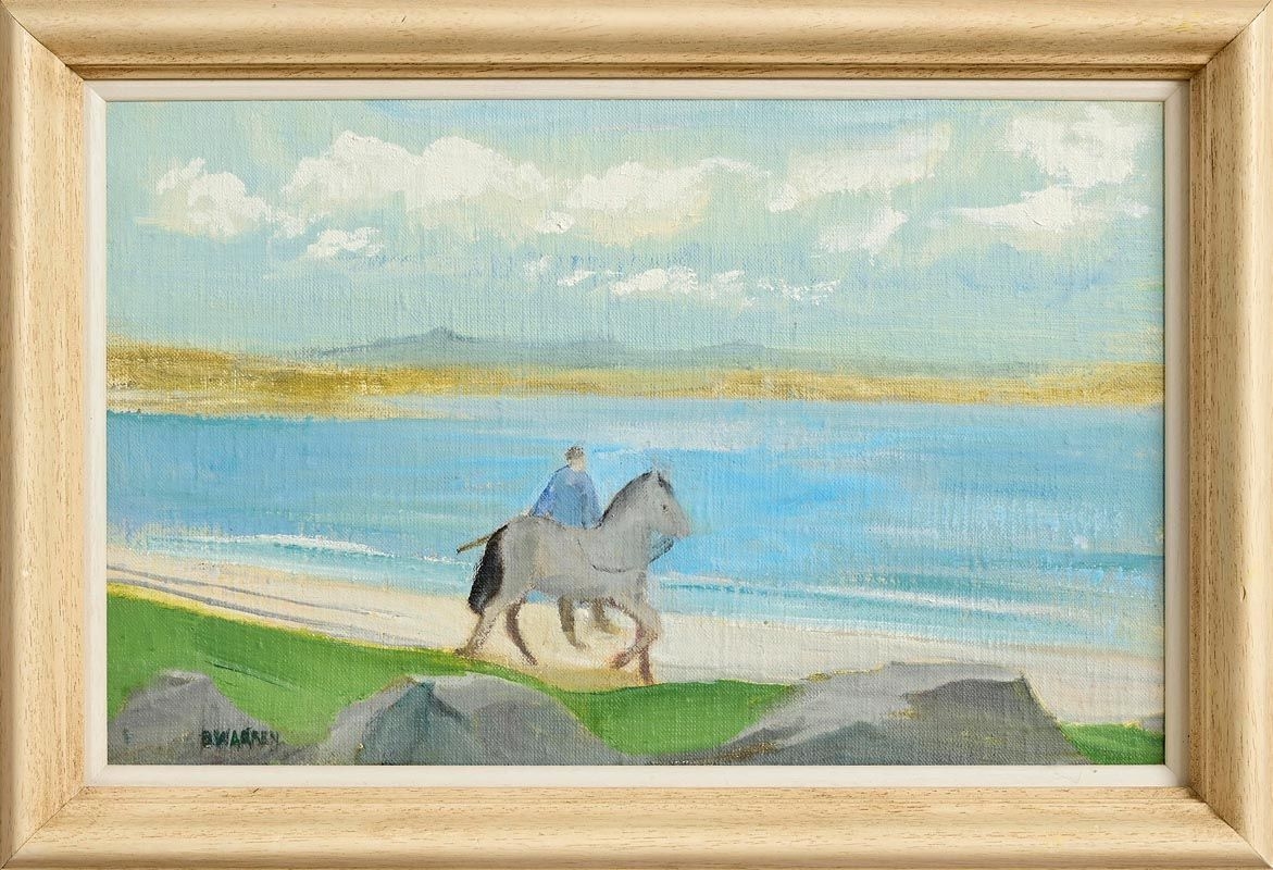 Barbara Warren | Lunging on the Beach | MutualArt