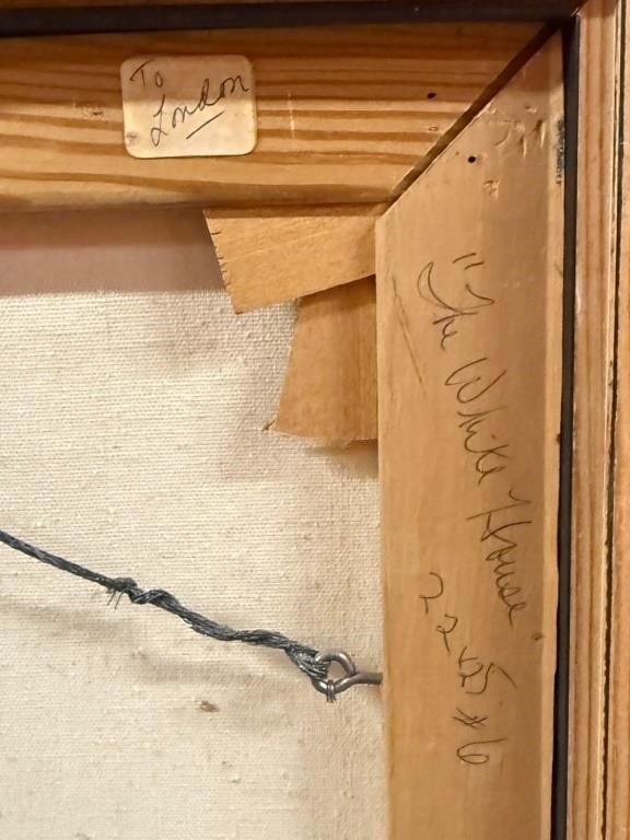 Artwork by Raimonds Staprans, The White House, Made of Oil/Canvas