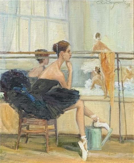 Seymour | Ballet Dancer Resting during Rehearsal (1998) | MutualArt