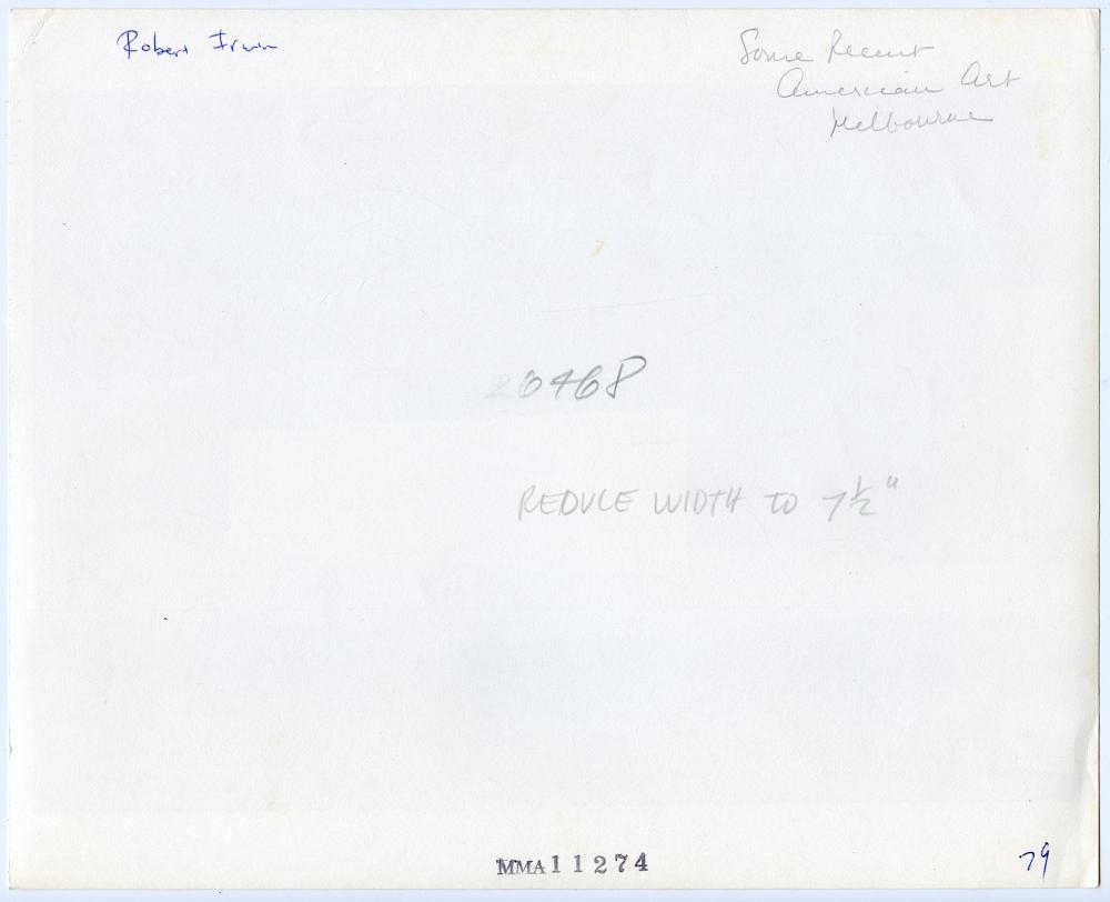 Artwork by Robert Irwin, Vintage Original Photograph, Made of Photograph