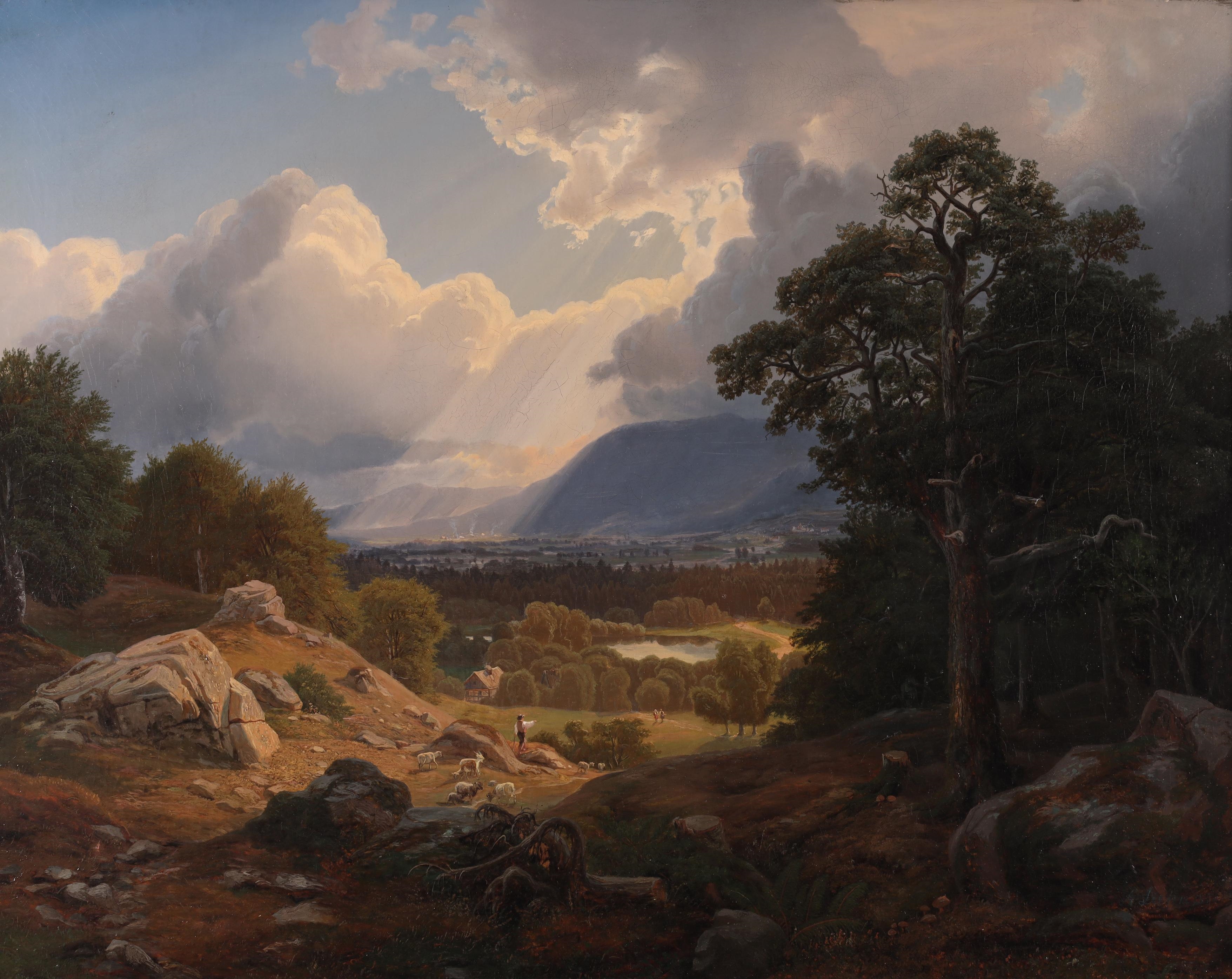 Artwork by Antonin Liehm, Doppelberg im Erzgebirge, Made of oil on canvas