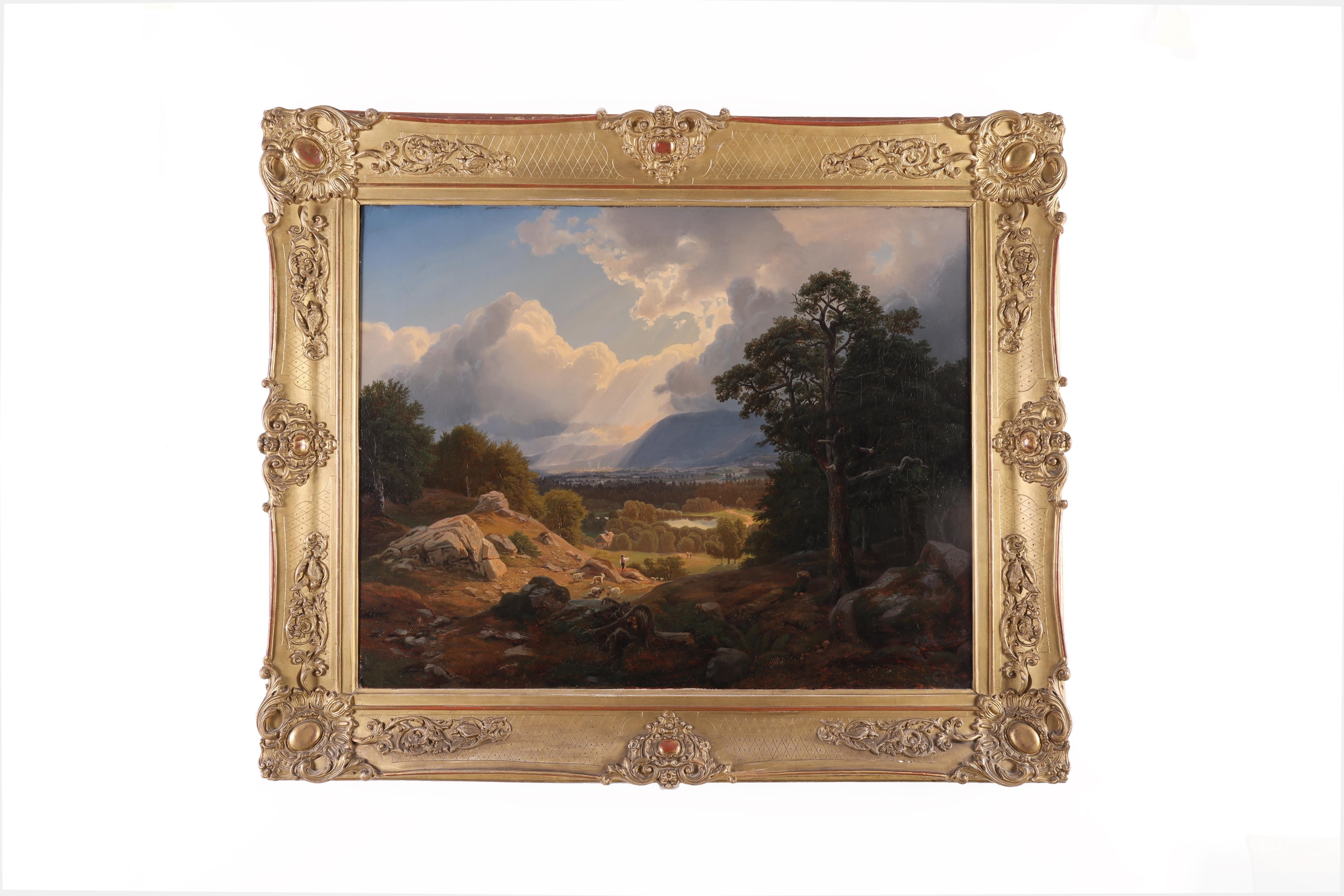 Artwork by Antonin Liehm, Doppelberg im Erzgebirge, Made of oil on canvas