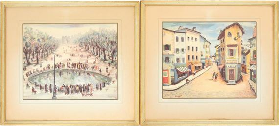 Two Cityscapes - Joseph Anthony Buzzelli