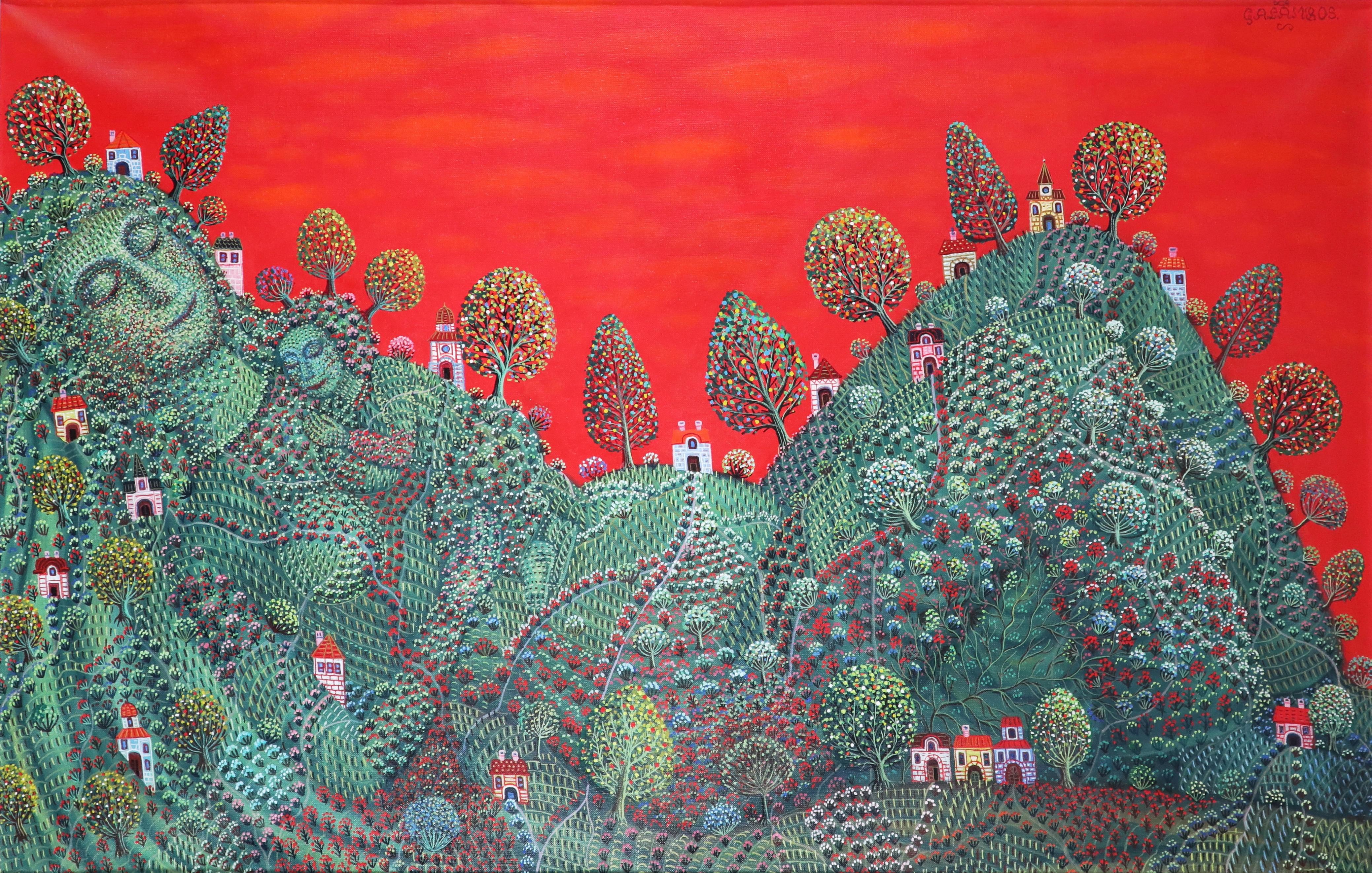 Artwork by Tamás Galambos, (Budapest 1939 geb.) Sommer, Made of oil on canvas