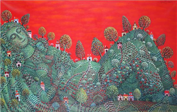 (Budapest 1939 geb.) Sommer by Tamás Galambos, ca.1989