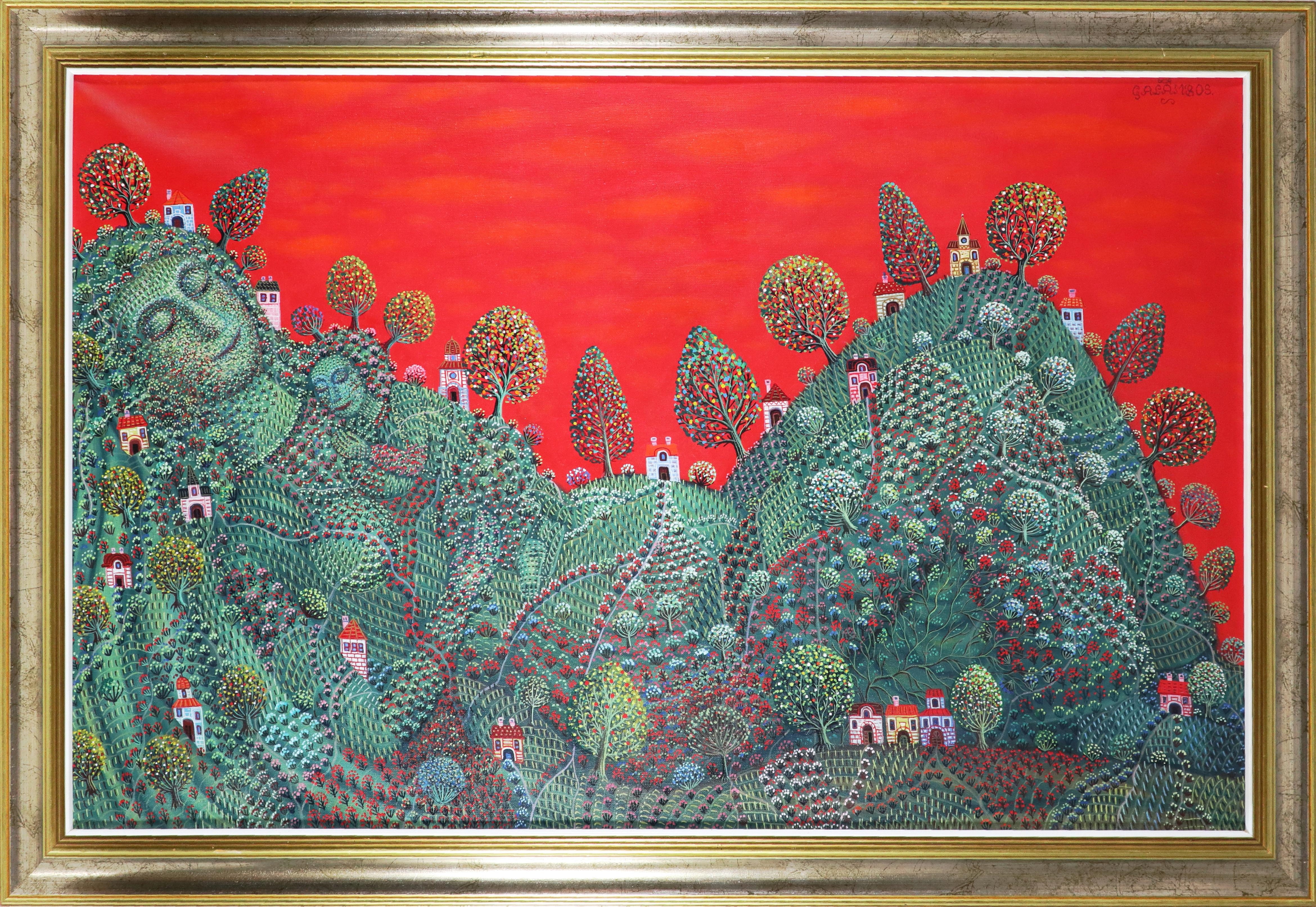 Artwork by Tamás Galambos, (Budapest 1939 geb.) Sommer, Made of oil on canvas