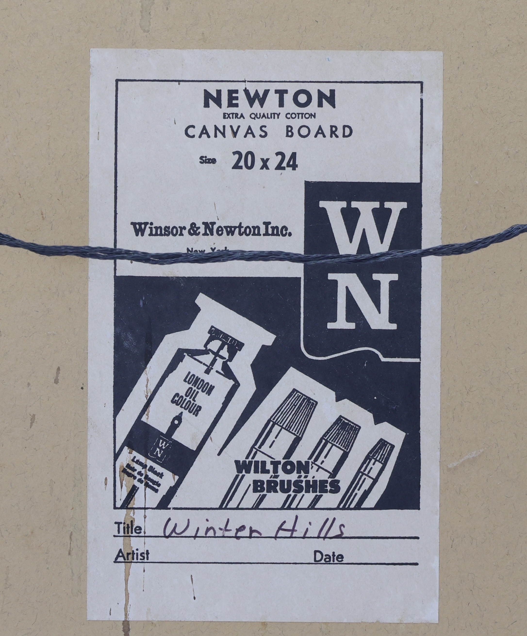 Artwork by Ray Overpeck, Winter Hills, Made of Oil on board