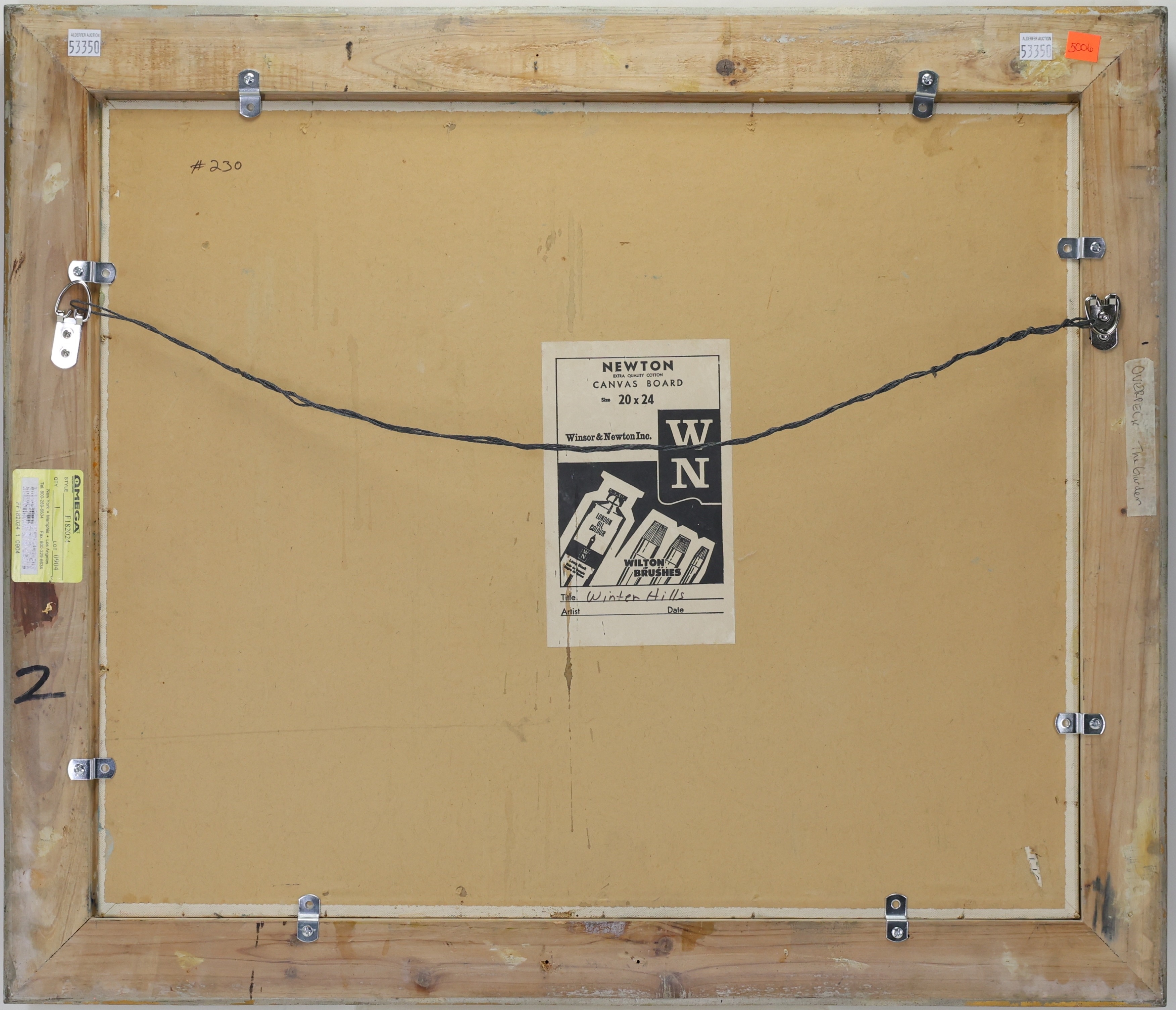 Artwork by Ray Overpeck, Winter Hills, Made of Oil on board