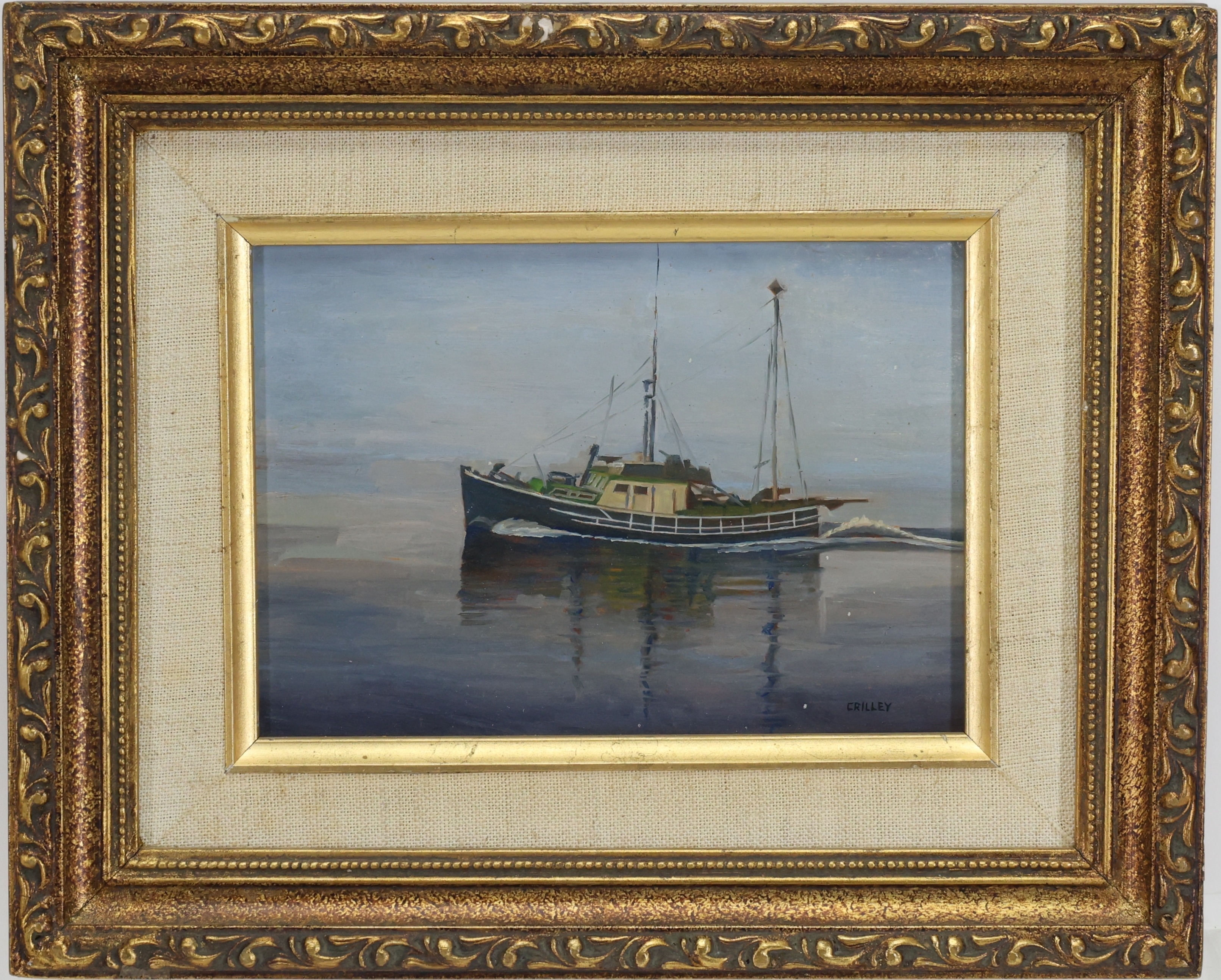 Artwork by Joseph Crilley, The Eric C, Made of Oil on board
