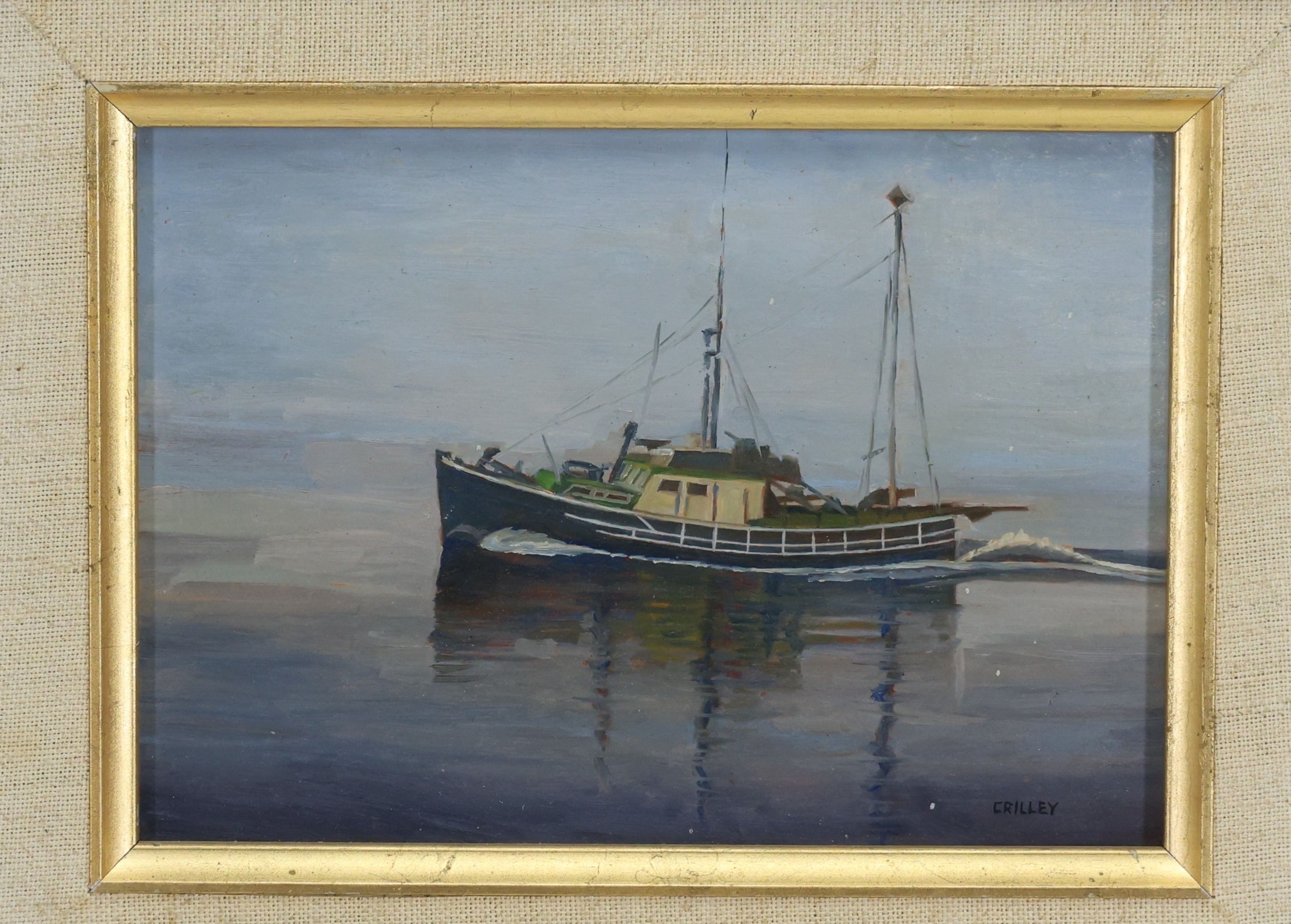 Artwork by Joseph Crilley, The Eric C, Made of Oil on board