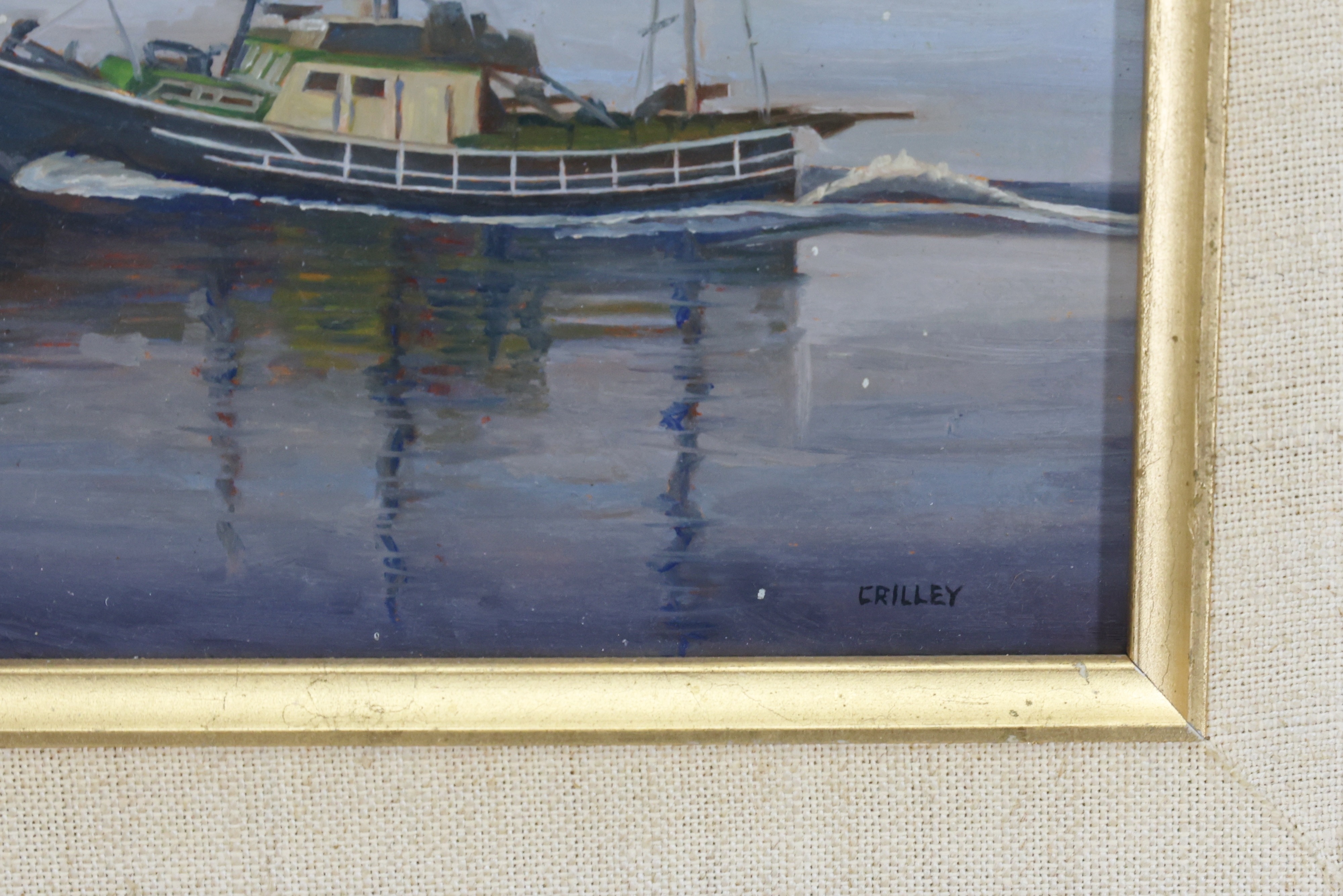 Artwork by Joseph Crilley, The Eric C, Made of Oil on board