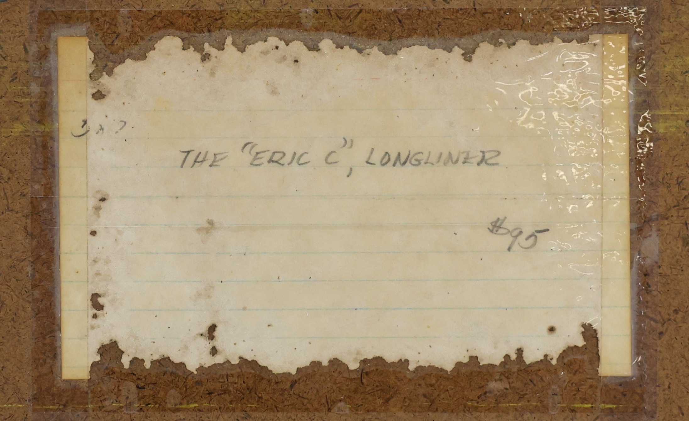 Artwork by Joseph Crilley, The Eric C, Made of Oil on board