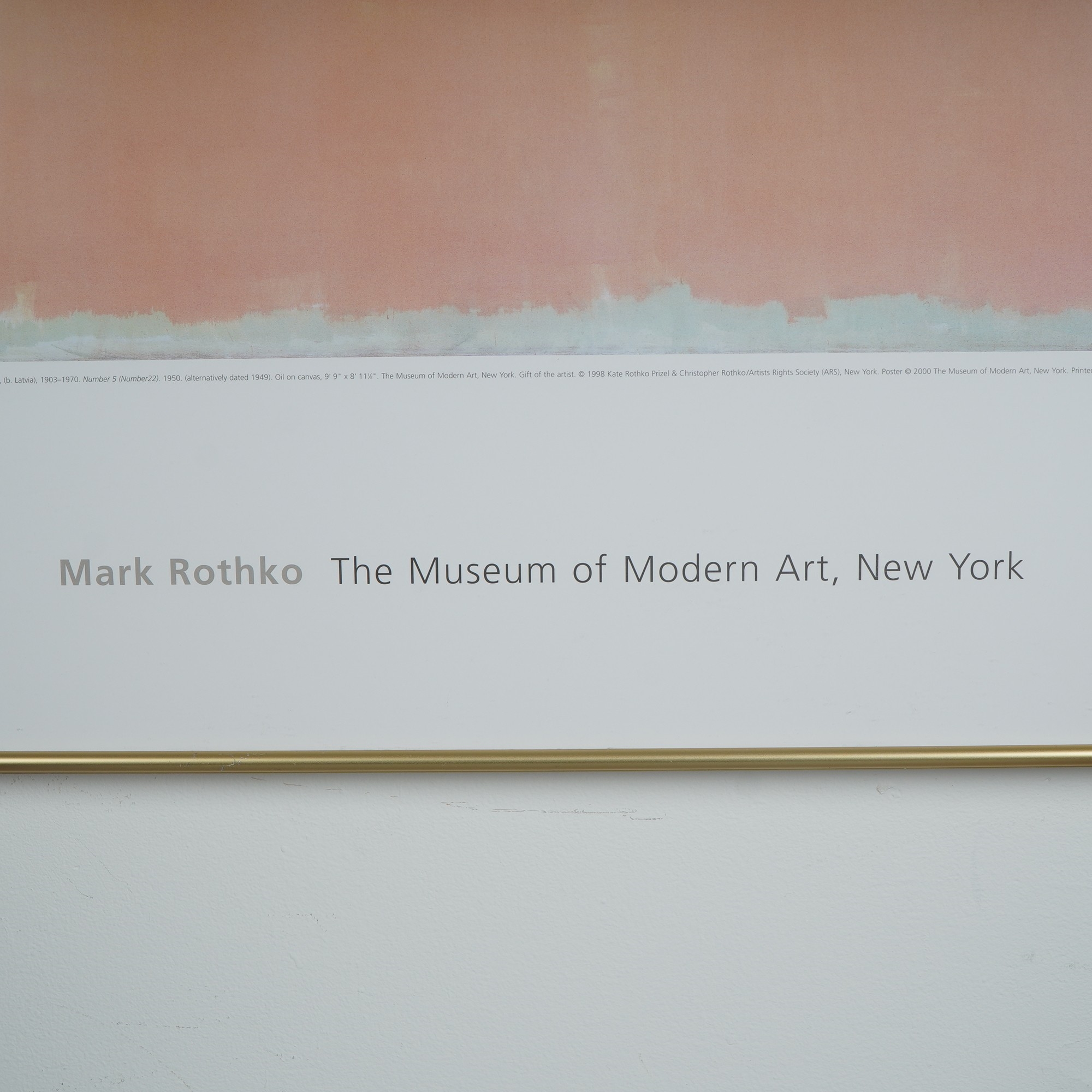 Mark Rothko | Mark Rothko Exhibition Poster Museum of Modern Art (2000 ...
