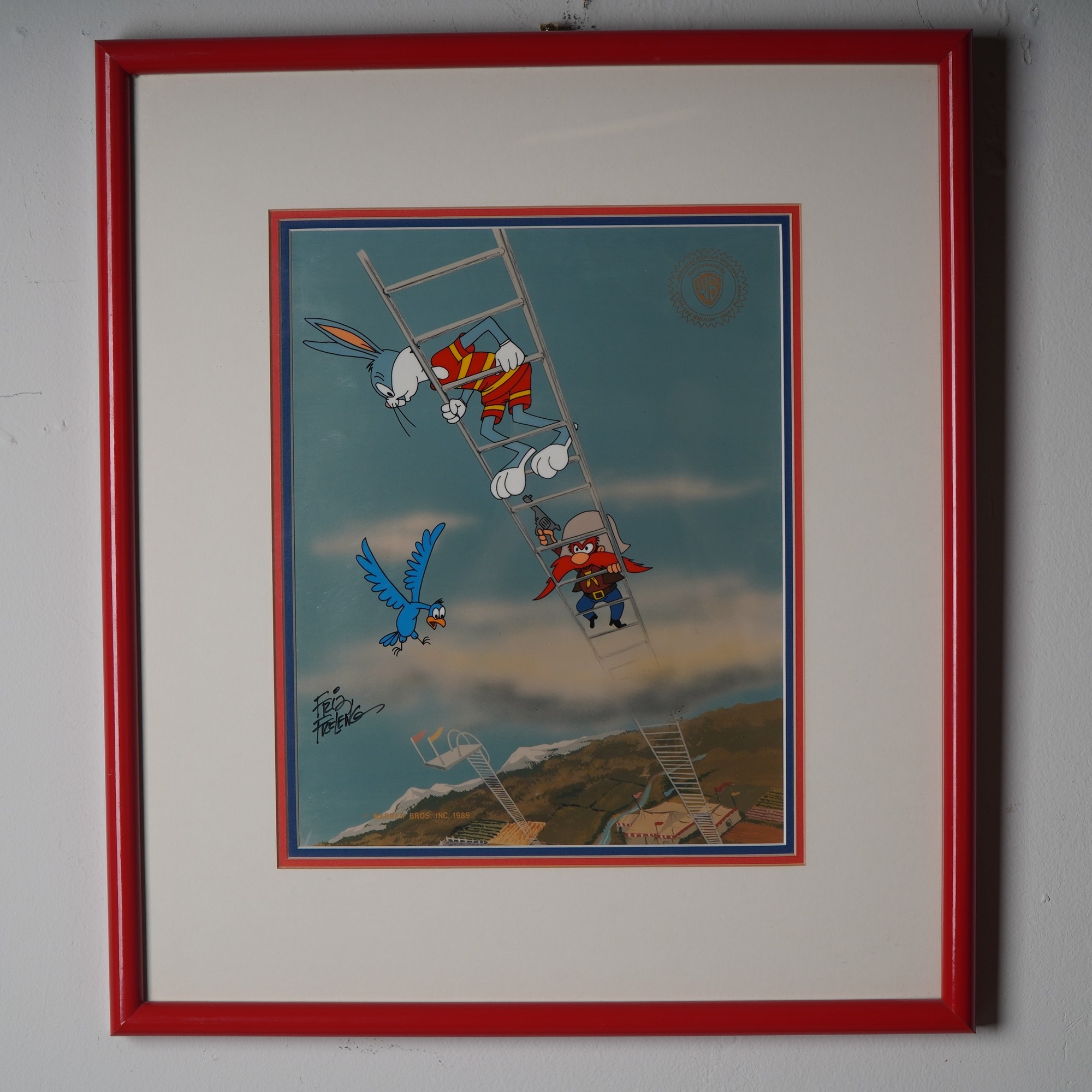 Friz Freleng | Friz Freleng Signed Bugs Bunny & Yosemite Sam Animation ...
