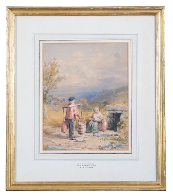 Artwork by John Henry Mole, Two watercolour studies, Made of watercolour