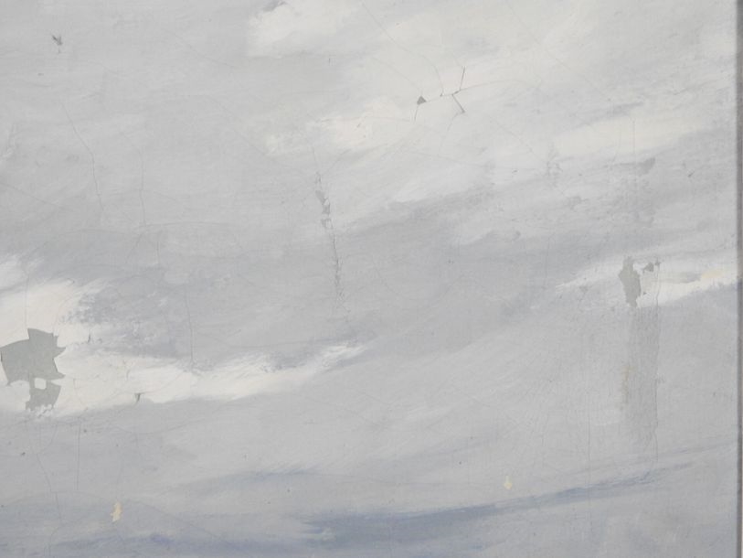 Artwork by Édouard Planche, Bohemians on the beach, Made of Oil on canvas