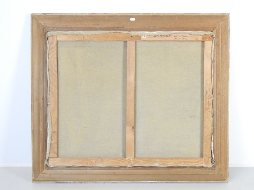 Artwork by Édouard Planche, Bohemians on the beach, Made of Oil on canvas