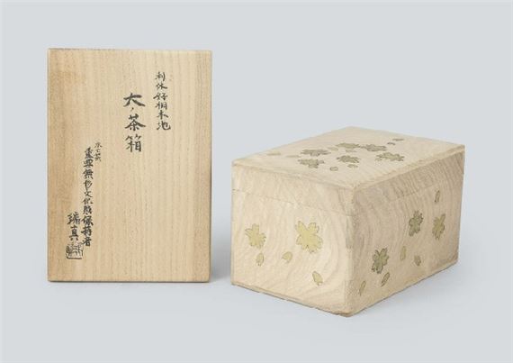 RIKYU styled paulownia box for tea set - Zuishin Nakadai