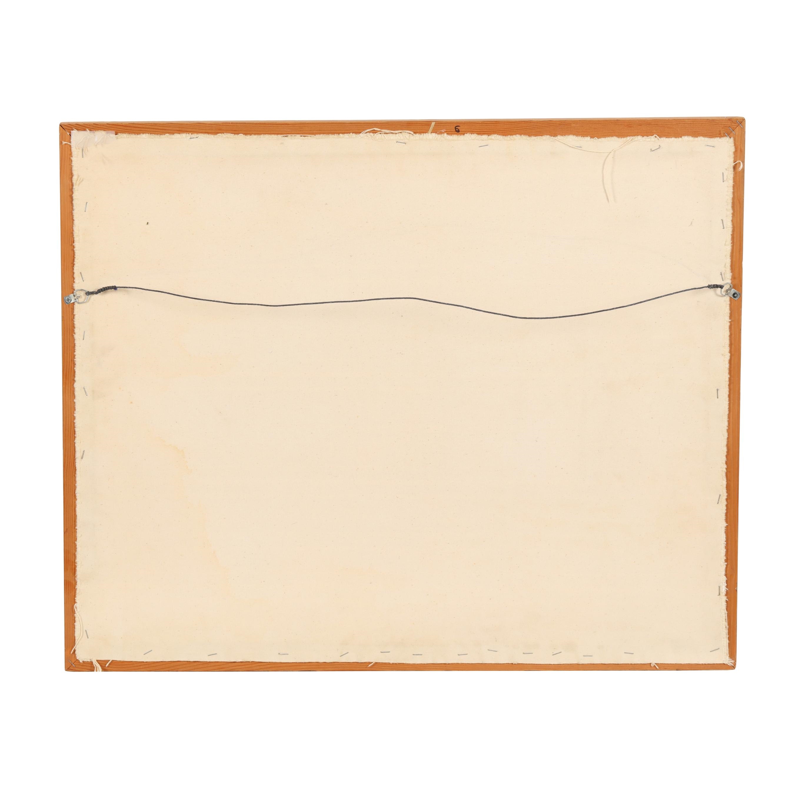 Artwork by Esther Mahlangu, Ndebele Abstract, Made of Acrylic on canvas