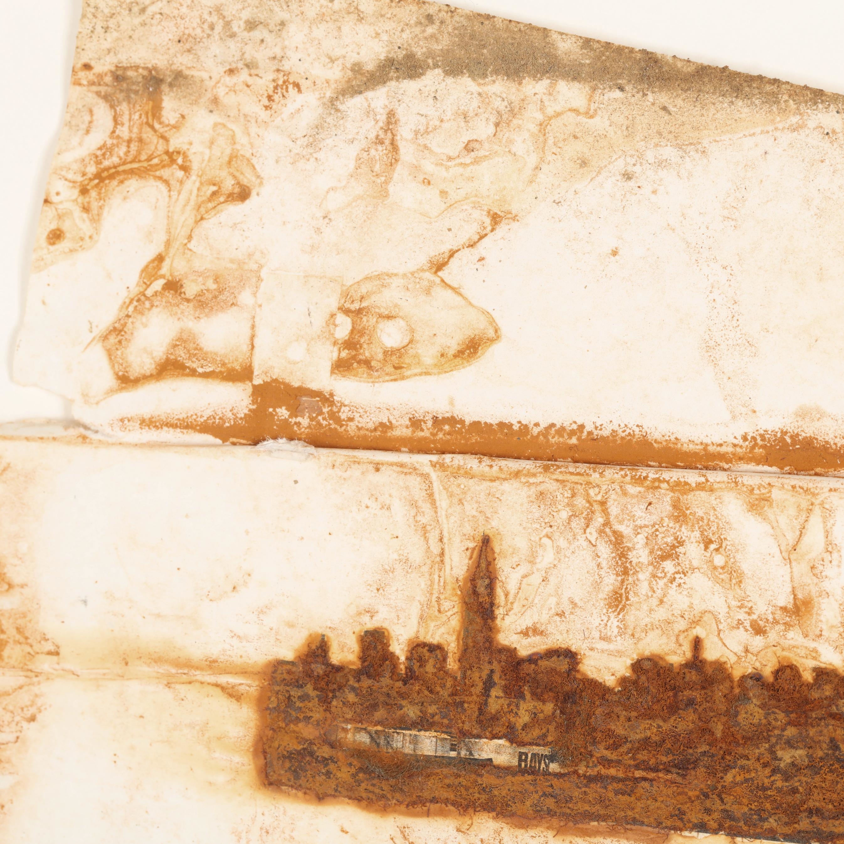 Artwork by Leonardo Drew, Numbers 25X, 26X and 27X (A Triptych, Made of Plexiglass