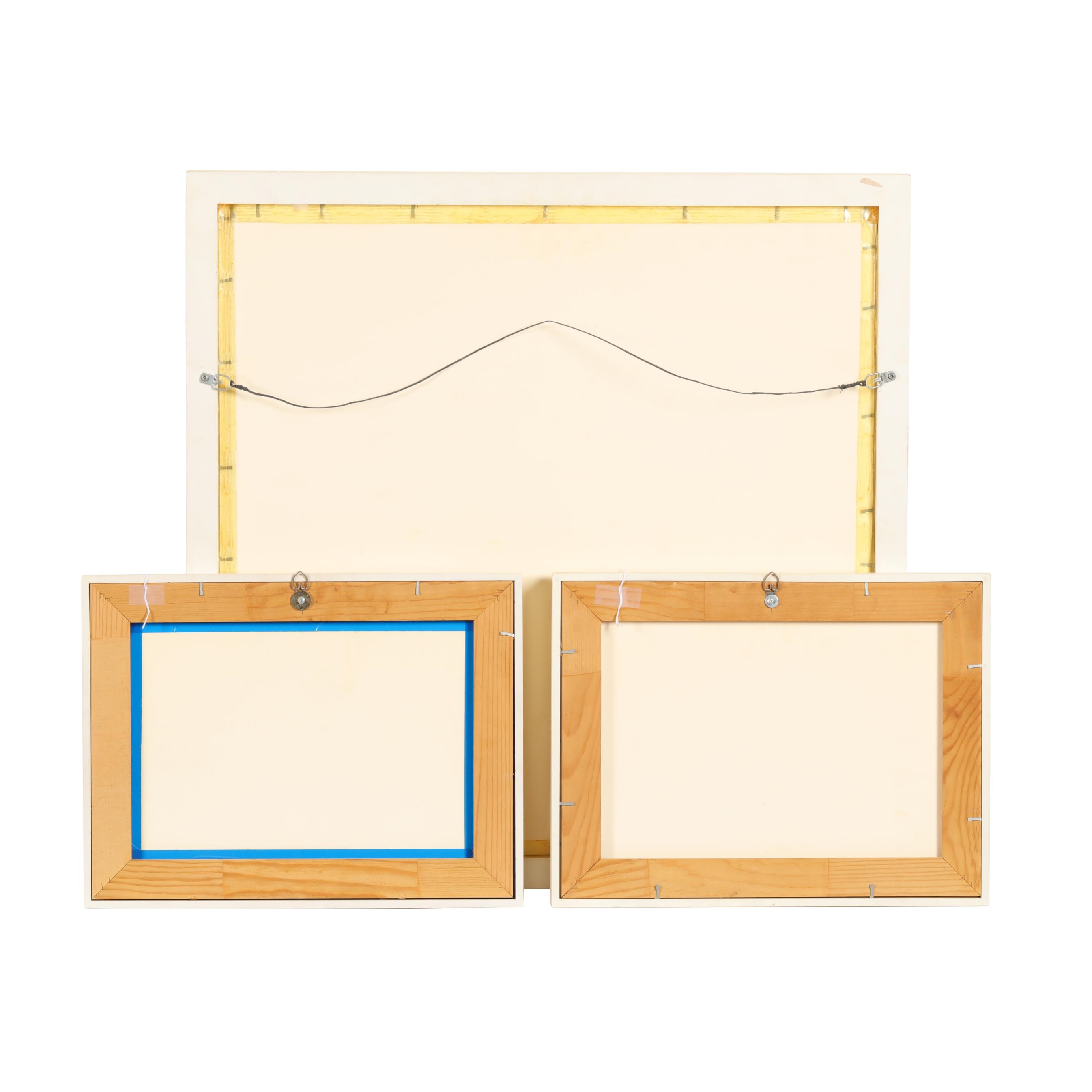 Artwork by Leonardo Drew, Numbers 25X, 26X and 27X (A Triptych, Made of Plexiglass