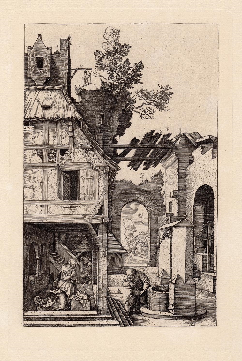 Artwork by Albrecht Dürer, Amand Durand, Christmas Day (The Nativity, Made of Antique copper plate engraving on dutch laid paper