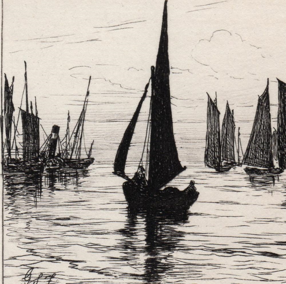 George Stratton Ferrier | Fishing-Boats coming (1879) | MutualArt