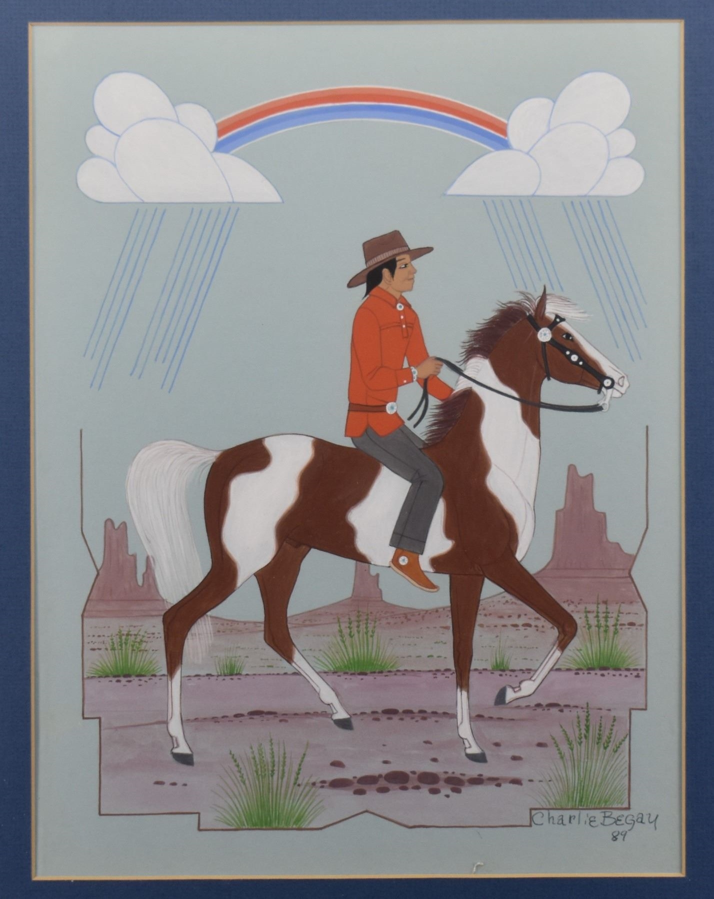 Charlie Begay | NAVAJO PAINTING BY CHARLIE BEGAY | MutualArt