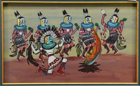 Andy van Tsinajinnie | NAVAJO PAINTING (ANDREW TSINAJINNIE (1960