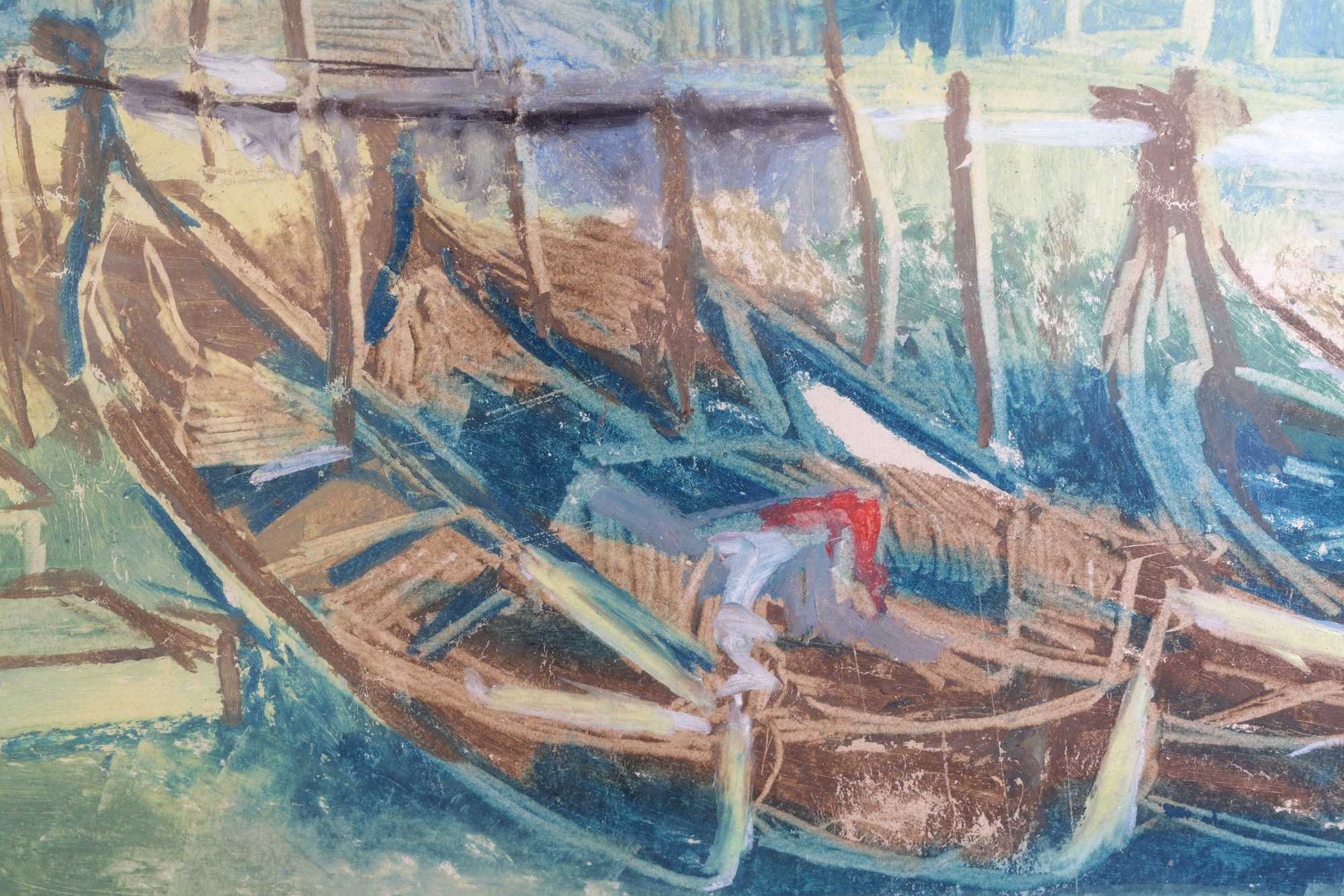 Artwork by Werner Bauer, Aus Venedig, Made of pastels