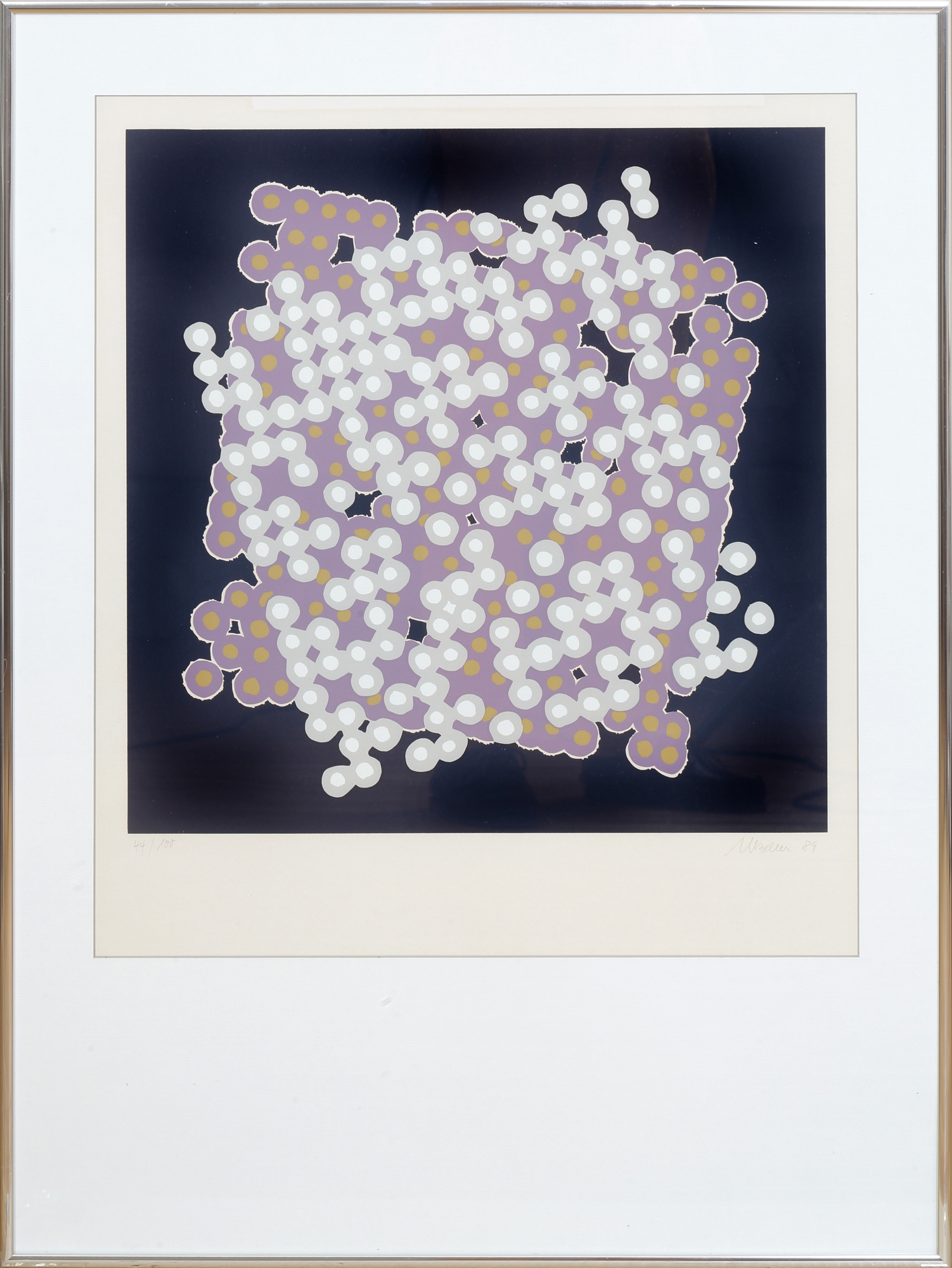 Artwork by Werner Bauer, Ohne Titel, Made of color screenprint