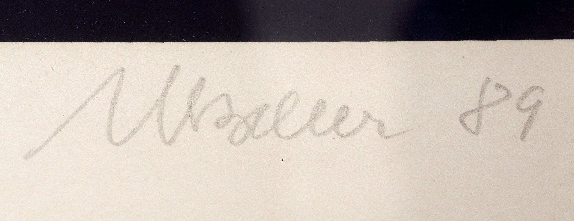 Artwork by Werner Bauer, Ohne Titel, Made of color screenprint