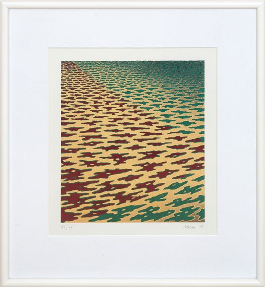 Optische Komposition by Werner Bauer, 1980