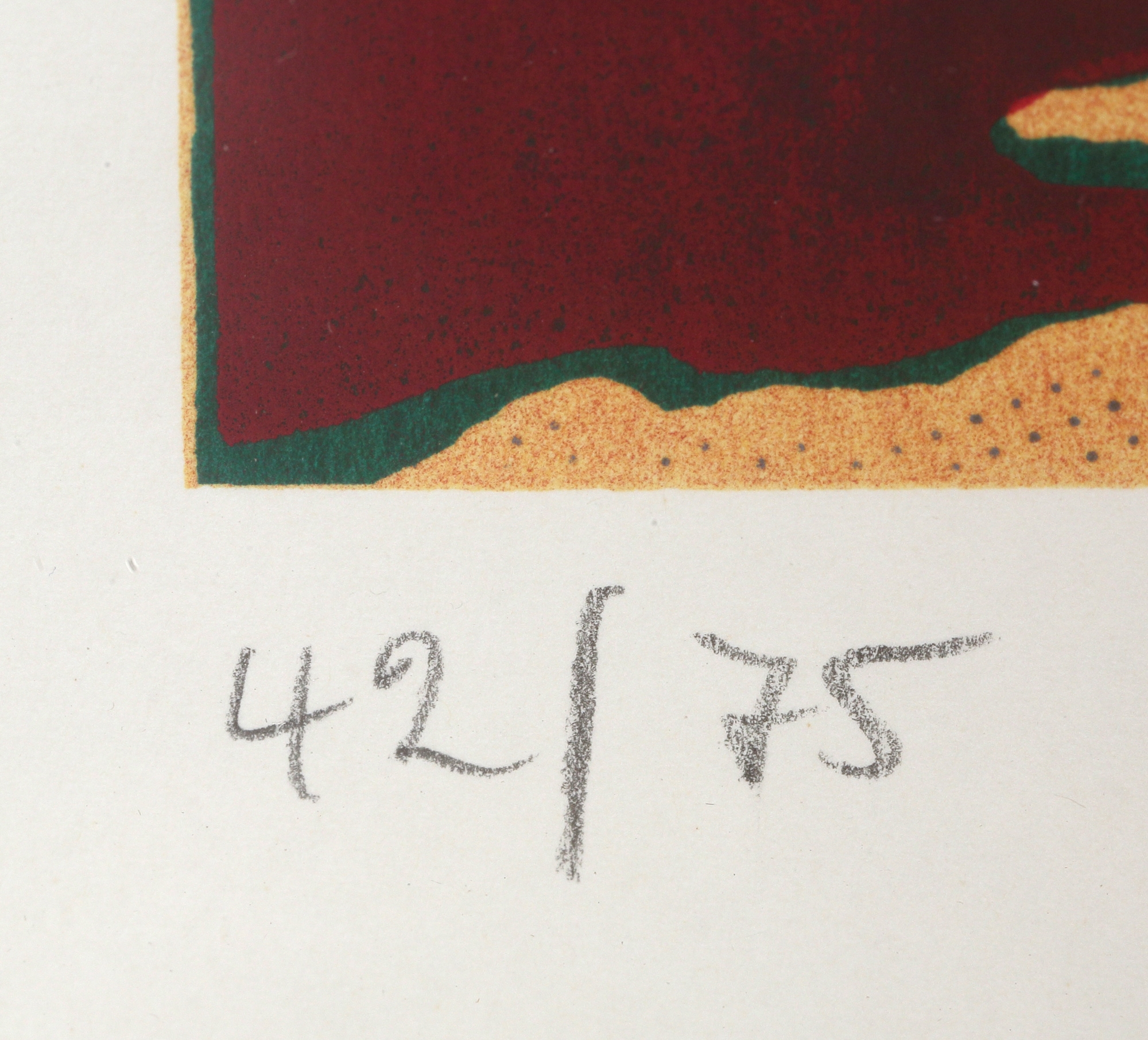 Artwork by Werner Bauer, Optische Komposition, Made of color screenprint