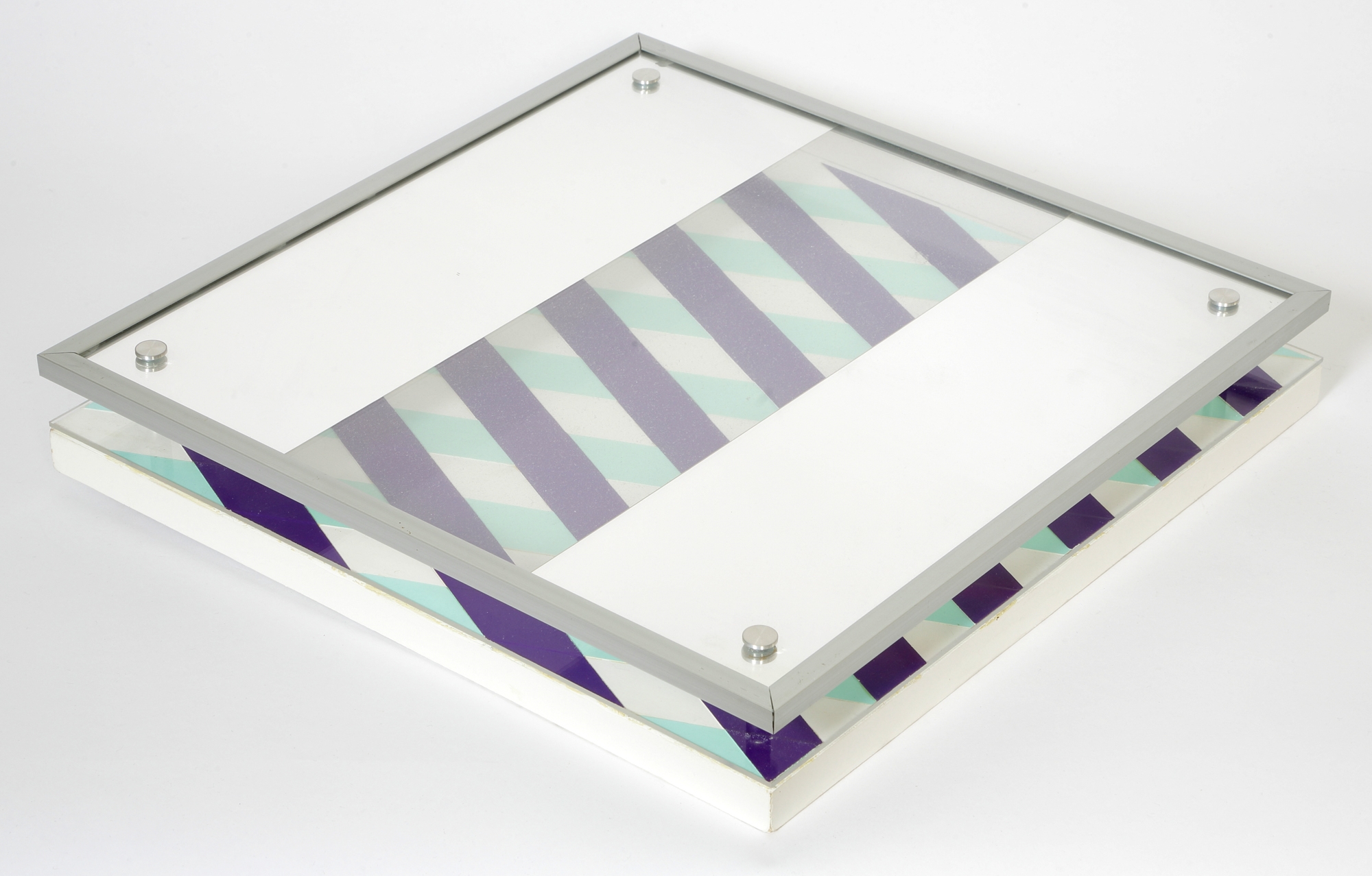 Artwork by Werner Bauer, Plexiglasobjekt, Made of Holzplatte