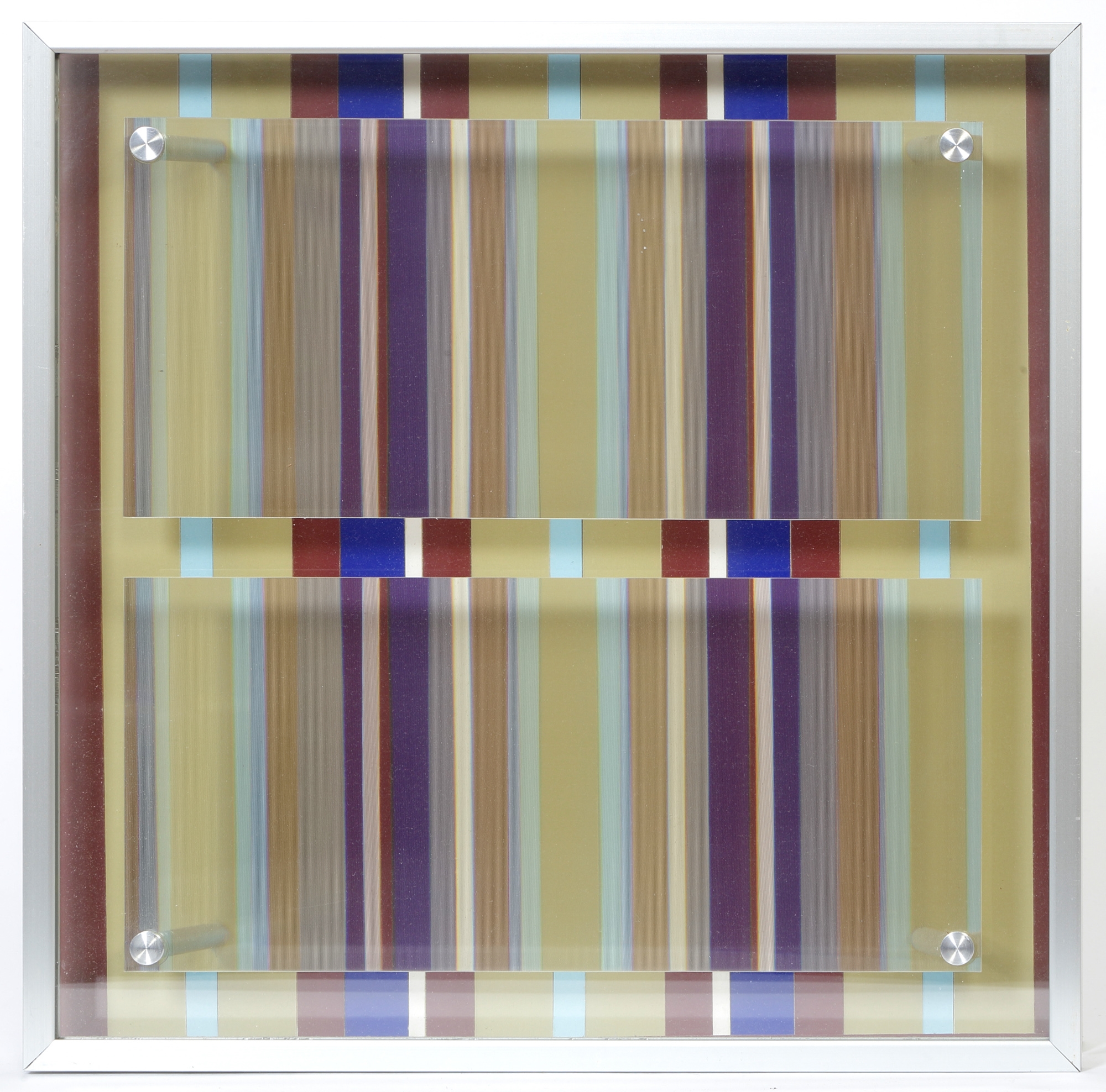 Artwork by Werner Bauer, Plexiglasobjekt, Made of Holzplatte