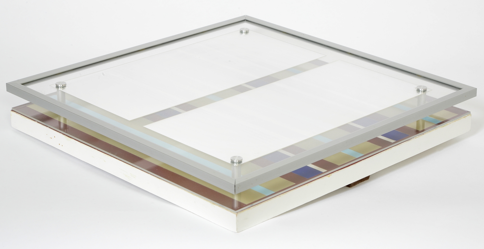 Artwork by Werner Bauer, Plexiglasobjekt, Made of Holzplatte