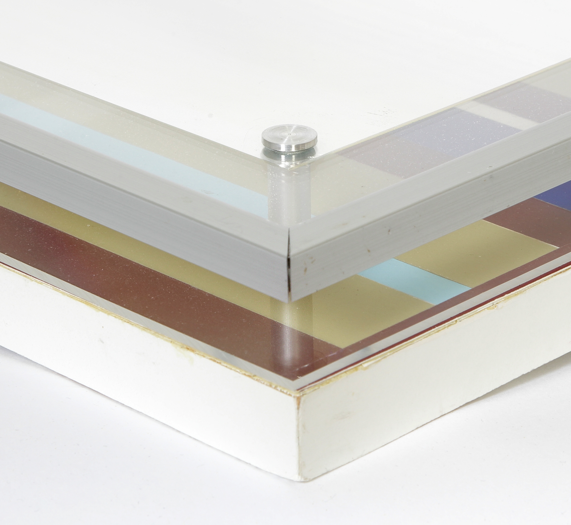 Artwork by Werner Bauer, Plexiglasobjekt, Made of Holzplatte