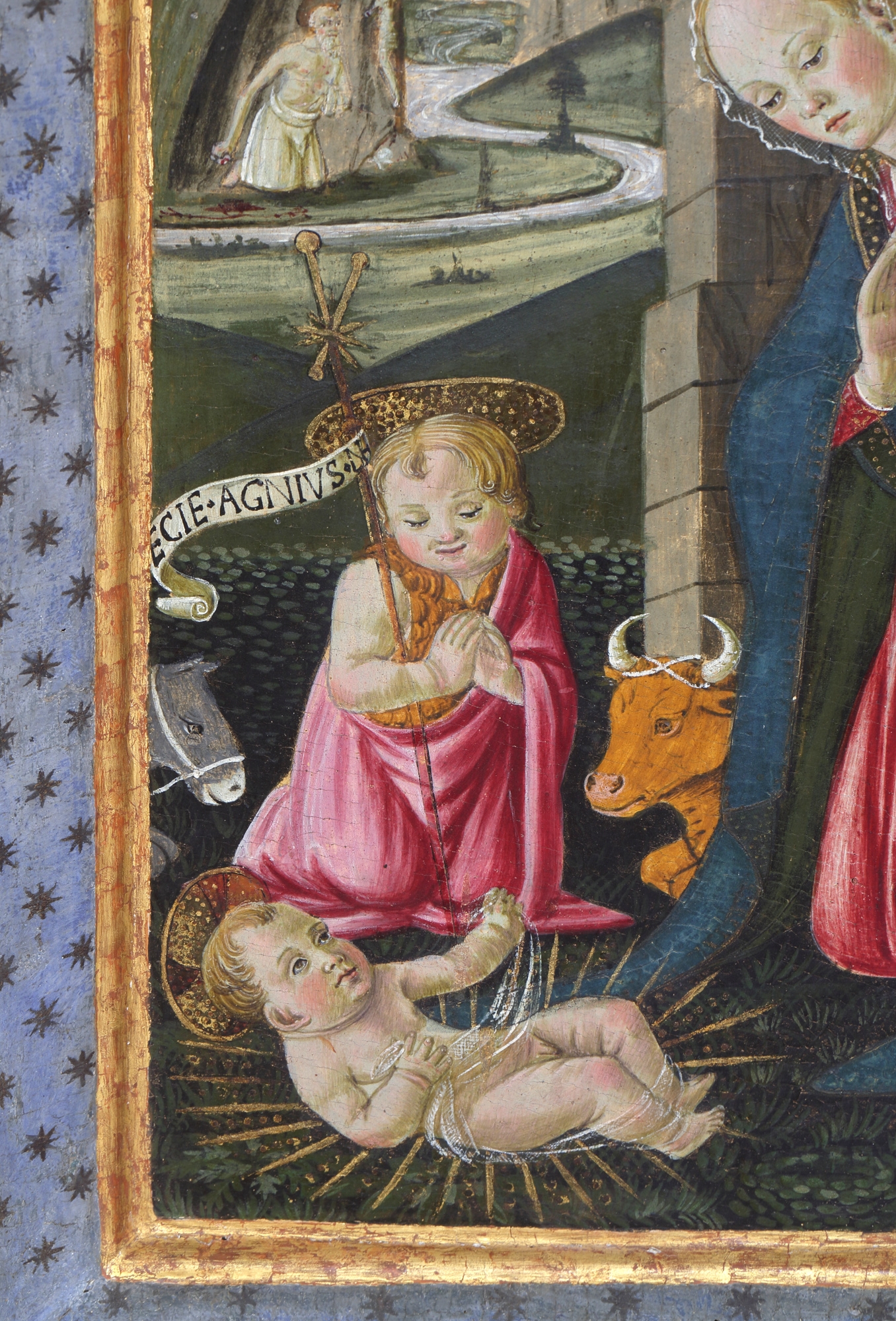 Bernardo di Stefano Rosselli | Maria und Johannes der Täufer als Kind ...