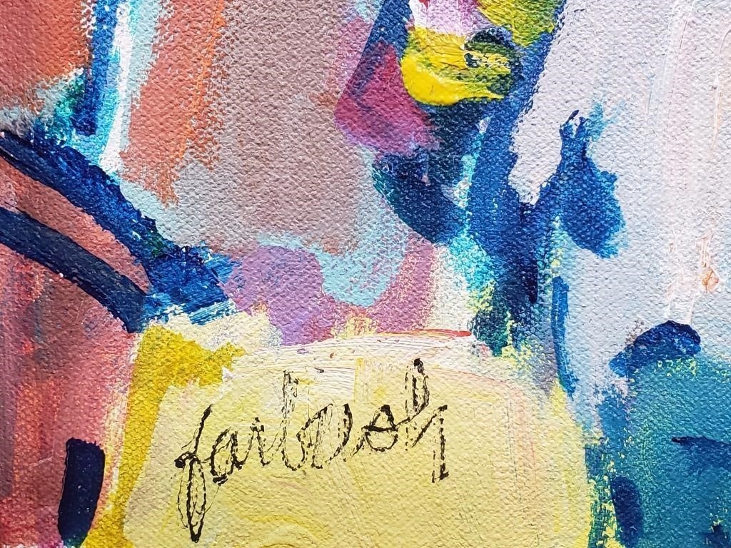 Artwork by Rosalind Farbush, Frame: 27" x 19" Image: 25½" x 17½"
SW, Made of oil on canvas