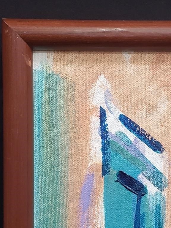 Artwork by Rosalind Farbush, Frame: 27" x 19" Image: 25½" x 17½"
SW, Made of oil on canvas