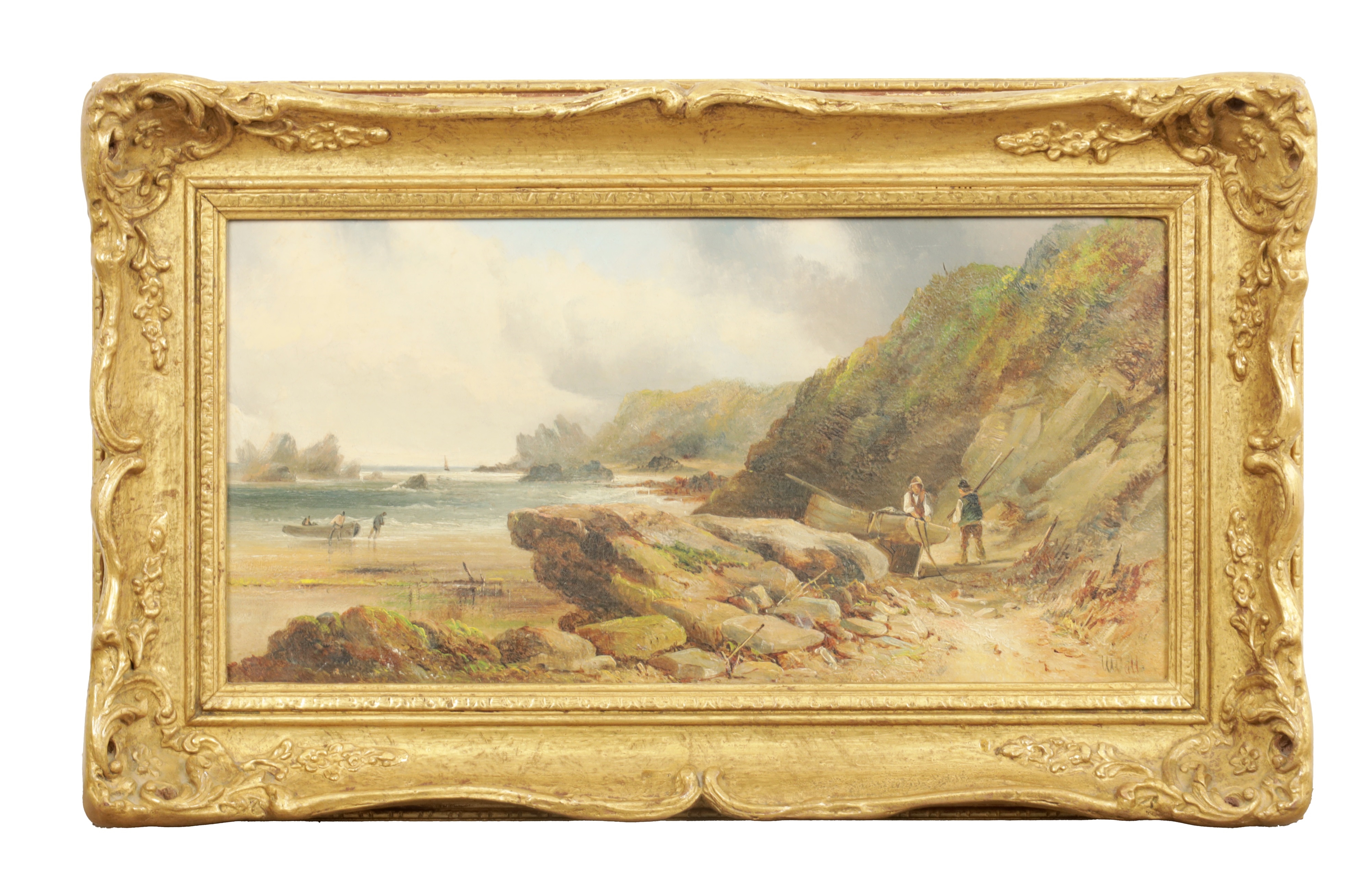 Artwork by William Archibald Wall, ATT. WILLIAM ARCHIBALD WALL (1828, Made of OIL ON BOARD