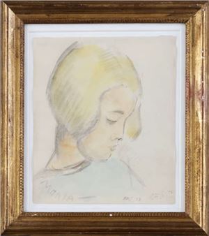 Mädchenkopf im Profil (Monia - Dorothea Maetzel-Johannsen