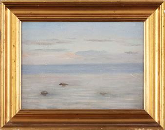 Küste in Abendrot - Karl Vogelsang